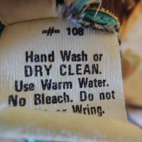 Vintage Florence Alper Neiman Marcus Teal Print Bow Blouse 18 (L/XL) - Picture 10 of 10